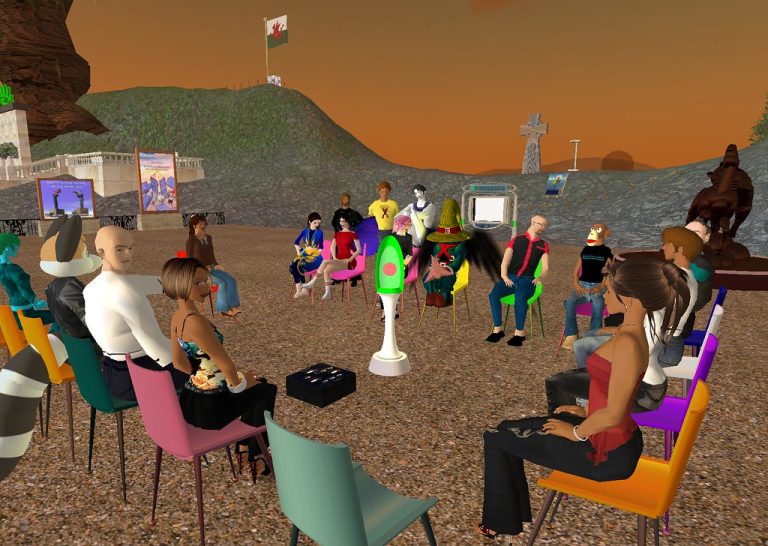 Meeting with Grad Students in Second Life