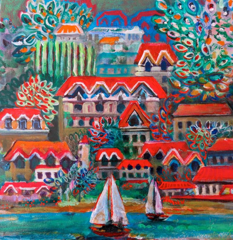 the art of FRENCH ESCAPISM through liquid painting by scott richard