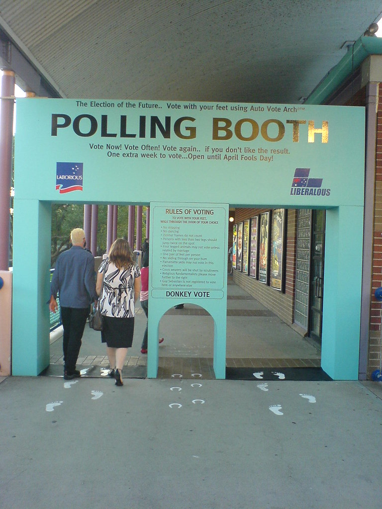 The polling booth of the future