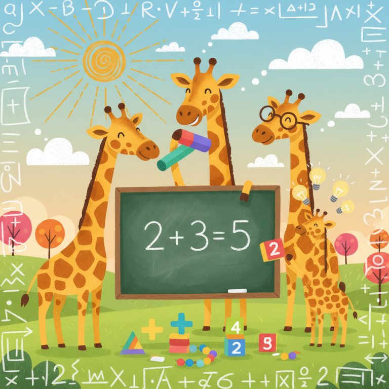 Giraffes solve simple math problems showing unexpected intelligence