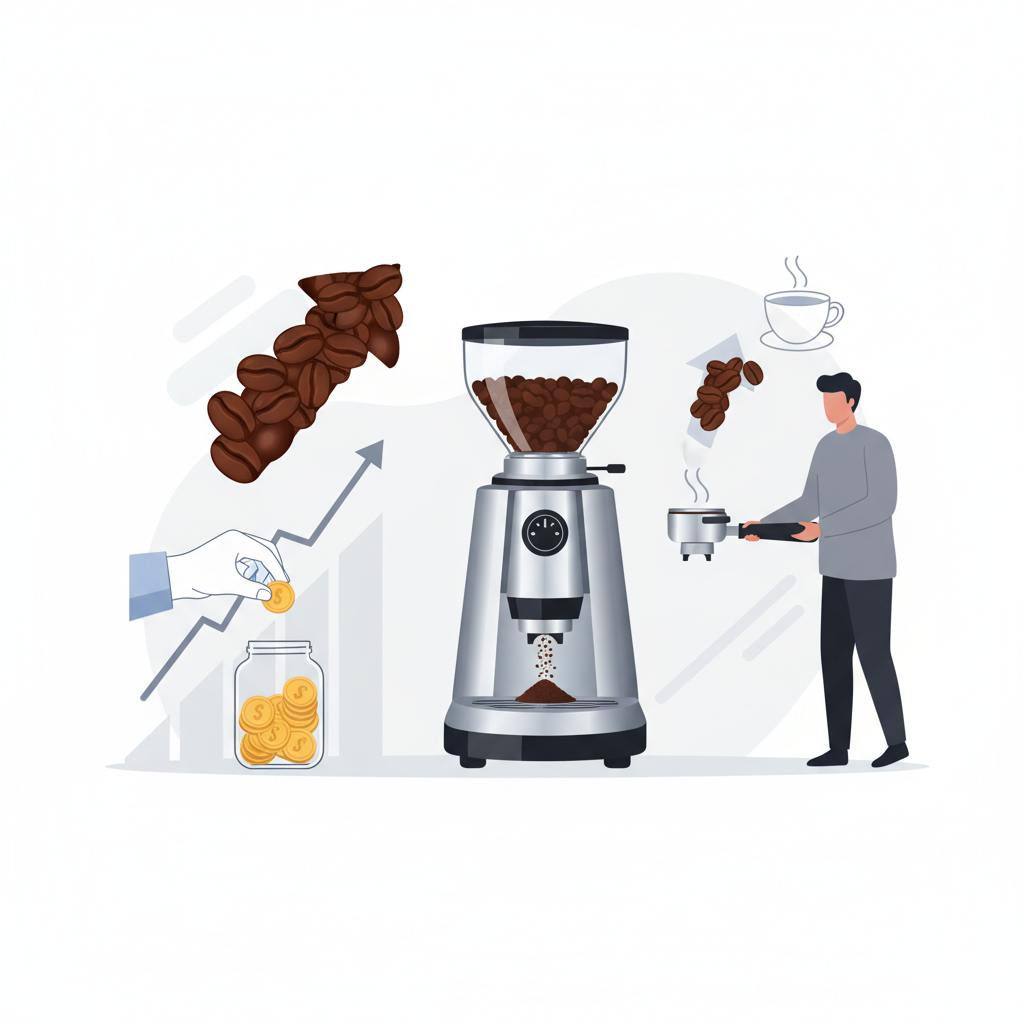 Coffee rising cost shifts consumers to bean-grinding machines