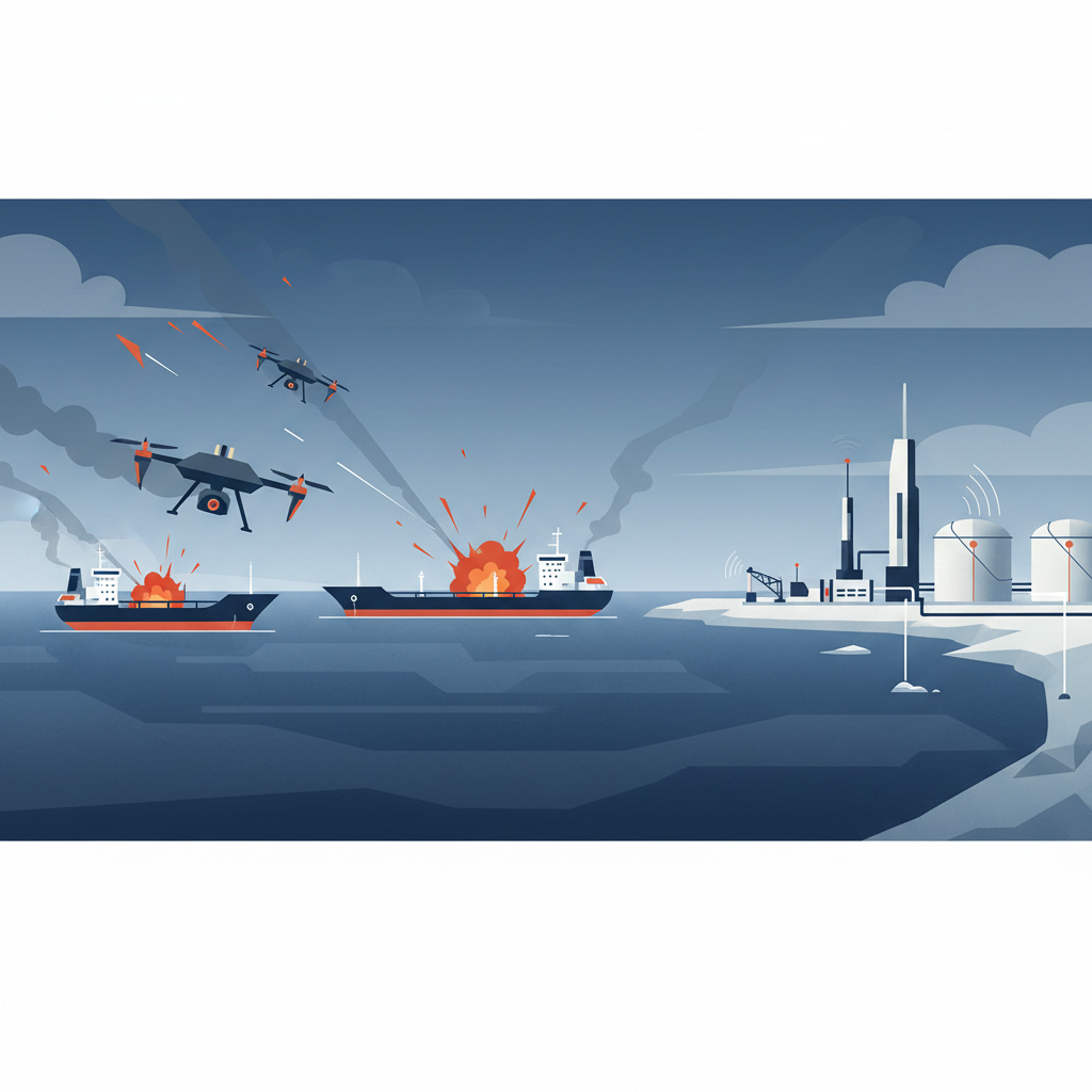 Drone attacks hit oil tankers near strategic Black Sea terminal
