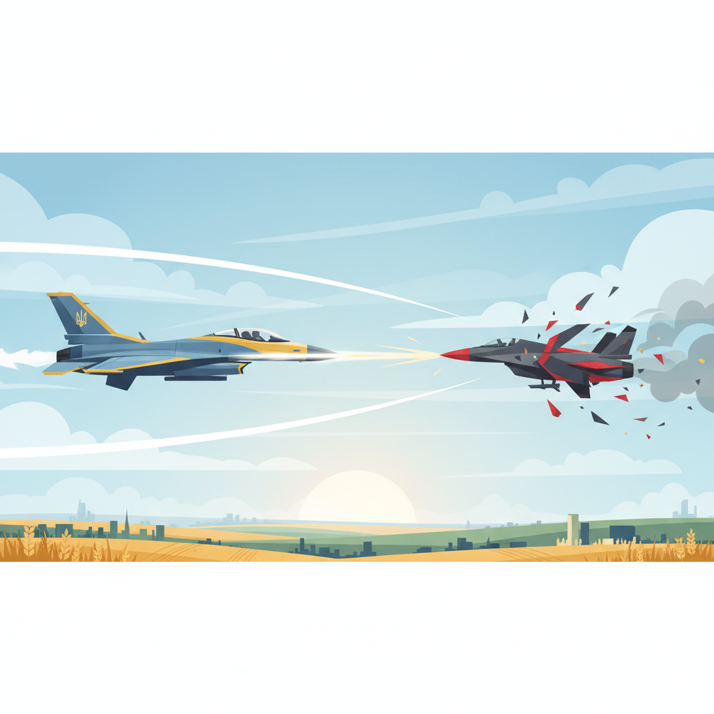 Ukrainian F-16 shoots down Russian fighter jet